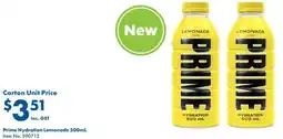 Campbells Wholesale Prime Hydration Lemonade 500mL offer