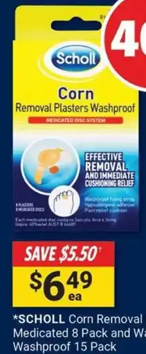Cincotta Chemist SCHOLL Corn Removal Plasters Washproof offer
