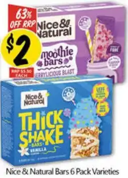 NQR Nice & Natural Bars 6 Pack Varieties offer