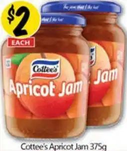 NQR Cottee's Apricot Jam 375g offer