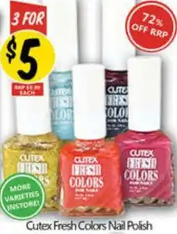 NQR Cutex Fresh Colors Nail Polish offer
