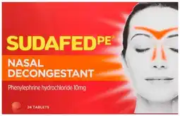 Discount Drug Stores Sudafed PE Nasal Decongestant 24 Tablets offer