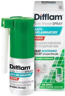 Discount Drug Stores Difflam Sore Throat Spray Forte 15mL offer
