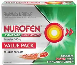 Discount Drug Stores Nurofen Zavance 80 Liquid Capsules offer