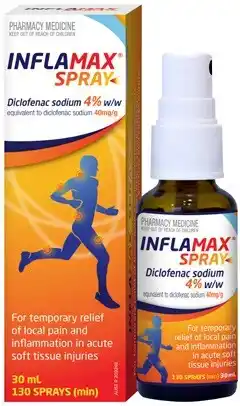 Discount Drug Stores Inflamax Spray Diclofenac 4% 130 Sprays 30mL offer