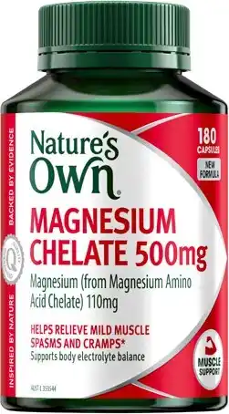 Discount Drug Stores Nature’s Own Magnesium Chelate 500mg 180 Capsules offer