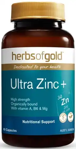 Discount Drug Stores Herbs of Gold Ultra Zinc + 60 Capsules offer
