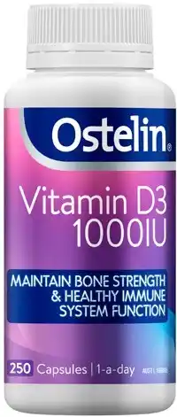 Discount Drug Stores Ostelin Vitamin D3 1000IU 250 Capsules offer