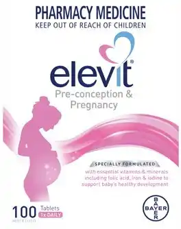 Discount Drug Stores Elevit Pre-Conception & Pregnancy Multivitamin 100 Tablets offer