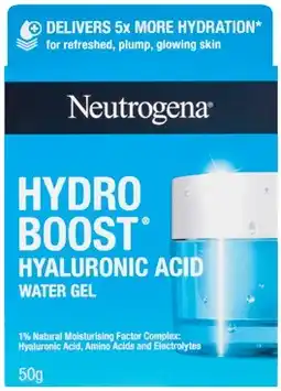 Discount Drug Stores Neutrogena Hydro Boost Hyaluronic Acid Water Gel 50g offer