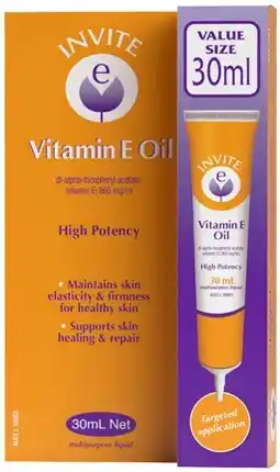 Discount Drug Stores Invite E Vitamin E Oil 30mL offer