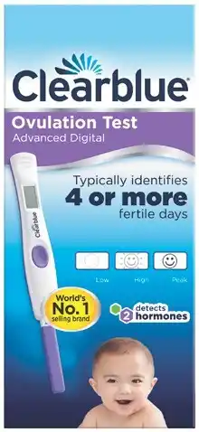 Discount Drug Stores Clearblue Advanced Digital Ovulation Test with Dual Hormone Indicator 10 Pack offer