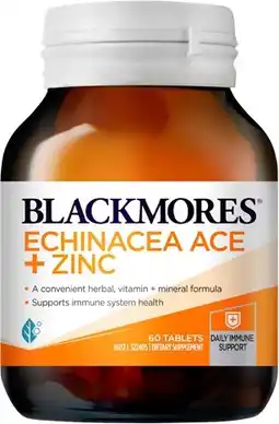 Discount Drug Stores Blackmores Echinacea ACE + Zinc 60 Tablets offer