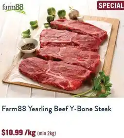 Farm88 Yearling Beef Y-Bone Steak