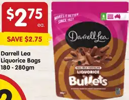 Spar Darrell Lea Liquorice Bags 180-280gm offer