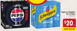 Spar Pepsi or Varieties 24 x 375ml offer