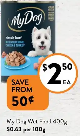 Foodworks My Dog Wet Food 400g offer