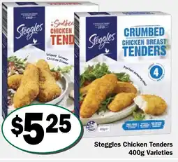 Friendly Grocer Steggles Chicken Tenders 400g Varieties offer