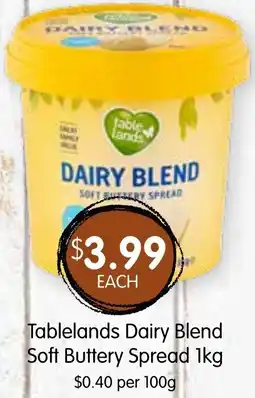 Spudshed Tablelands Dairy Blend Soft Buttery Spread 1kg offer
