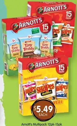 Spudshed Arnott's Multipack 12pk-15pk offer