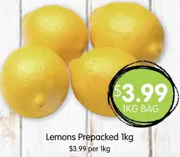 Spudshed Lemons Prepacked 1kg offer