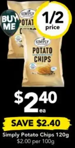 Drakes Simply Potato Chips 120g offer