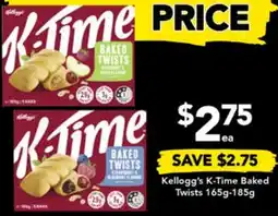 Kellogg's K-Time Baked Twists 165g-185g