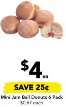 Drakes Mini Jam Ball Donuts 6 Pack offer