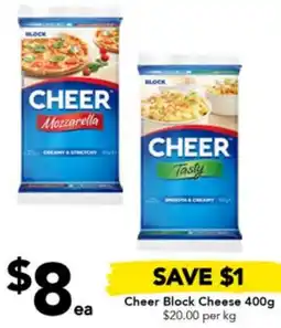 Drakes Cheer Block Cheese 400g offer