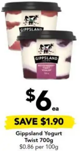 Drakes Gippsland Yogurt Twist 700g offer