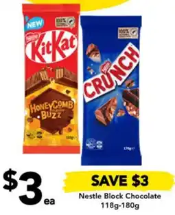 Drakes Nestle Block Chocolate 118g-180g offer