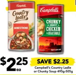 Drakes Campbell's Country Ladle or Chunky Soup 495g-505g offer