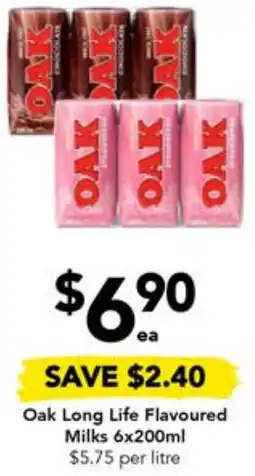 Drakes Oak Long Life Flavoured Milks 6x200ml offer