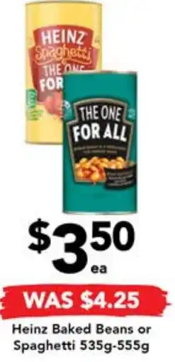 Drakes Heinz Baked Beans or Spaghetti 535g-555g offer