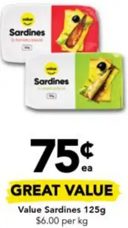 Drakes Value Sardines 125g offer