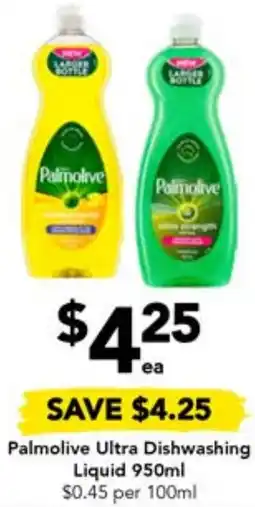 Drakes Palmolive Ultra Dishwashing Liquid 950ml offer