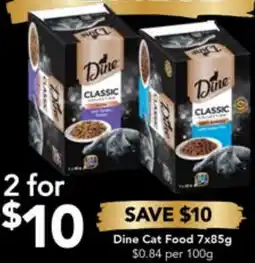 Drakes Dine Cat Food 7x85g offer