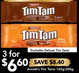 Drakes Arnott's Tim Tams 165g-200g offer
