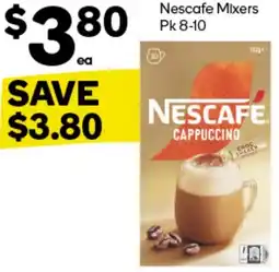 Woolworths Nescafe Mixers Pk 8-10 offer