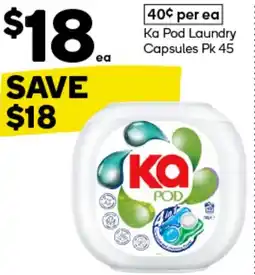 Woolworths Ka Pod Laundry Capsules Pk 45 offer