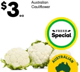 Woolworths Australian Cauliflower offer