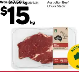 Woolworths Australian Beef Chuck Steak offer