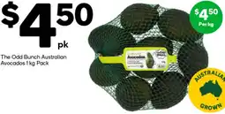 Woolworths The Odd Bunch Australian Avocados 1 kg Pack offer