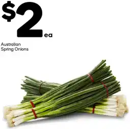 Woolworths Australian Spring Onions offer
