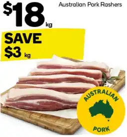 Woolworths Australian Pork Rashers offer