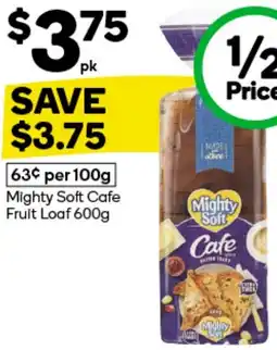 Woolworths Mighty Soft Cafe Fruit Loaf 600g offer