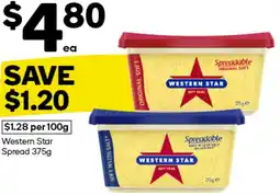 Woolworths Western Star Spread 375g offer