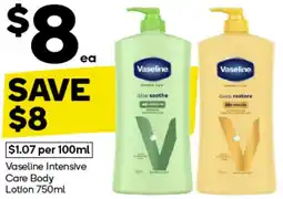 Woolworths Vaseline Intensive Care Body Lotion 750ml offer