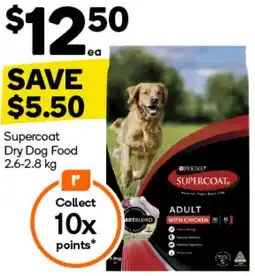 Woolworths Supercoat Dry Dog Food 2.6-2.8 kg offer
