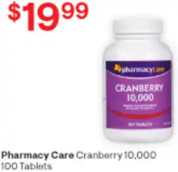 Discount Drug Stores Pharmacy Care Cranberry 10,000 100 Tablets offer